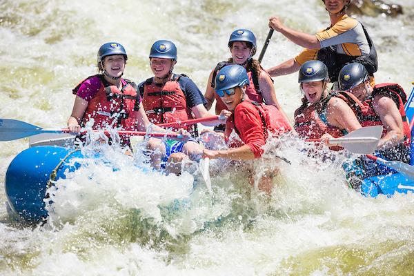 Outdoor pursuits connection water rafting